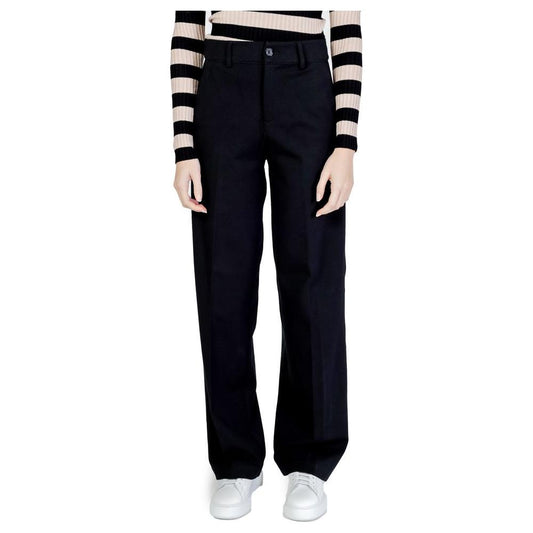 Street One Black Viscose Jeans & Pant Street One Light Gray