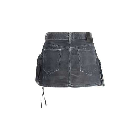 The Attico Cargo Mini Skirt The Attico Dark Slate Gray