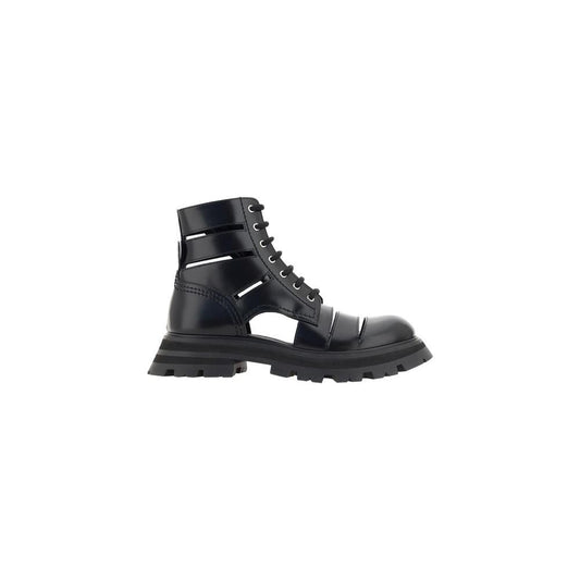 Alexander McQueen Wander Combat Boots Alexander McQueen Dark Slate Gray