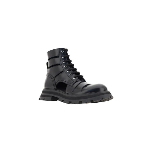 Alexander McQueen Wander Combat Boots Alexander McQueen Dark Slate Gray