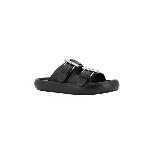 Alexander McQueen Leather Sandals Alexander McQueen Dark Slate Gray
