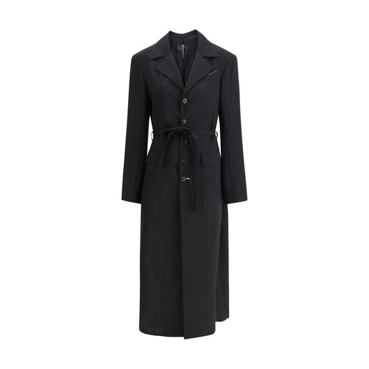 MM6 Wool Trenchcoat MM6 Dark Slate Gray