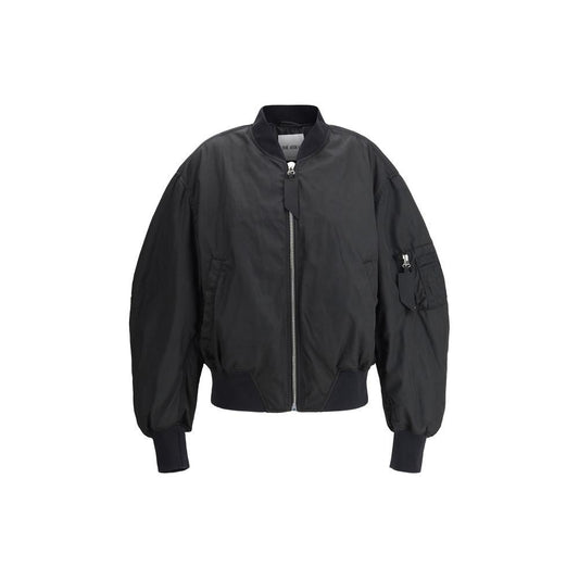 The Attico Nylon Bomber Jacket The Attico Dark Slate Gray
