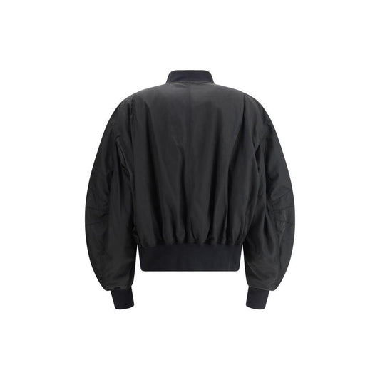 The Attico Nylon Bomber Jacket The Attico Dark Slate Gray