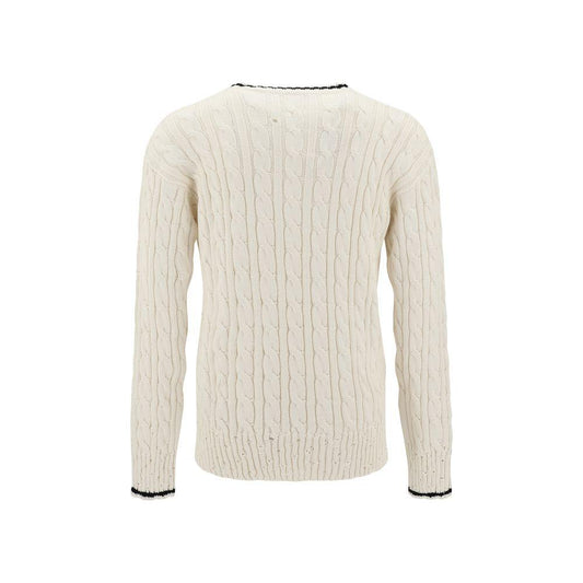 Marni V Neck Sweater Marni Light Gray