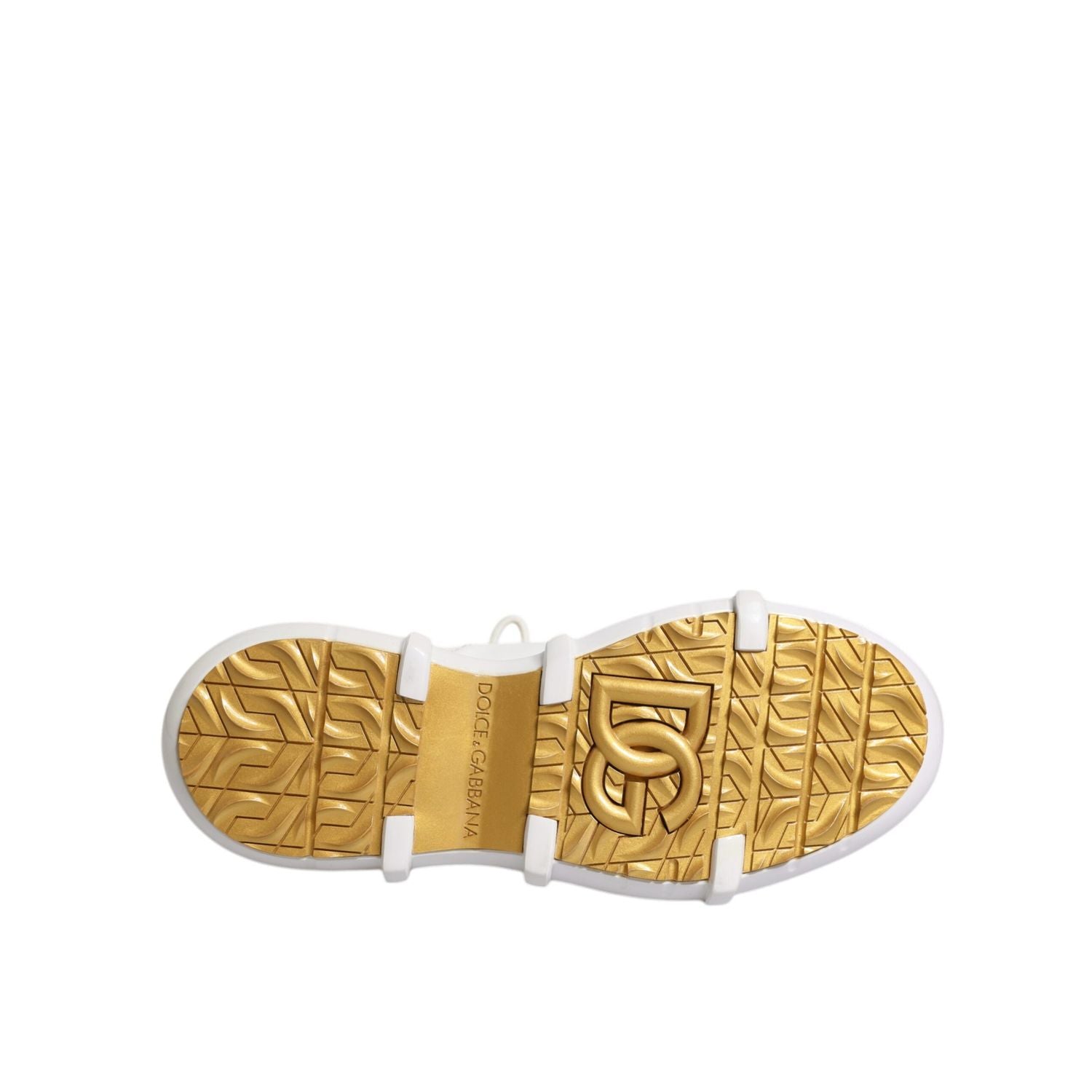 Dolce & Gabbana White Nylon Galileo High Top Sneakers Shoes