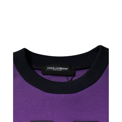 Dolce & Gabbana Multicolor Crew Neck Men Sweatshirt Sweater