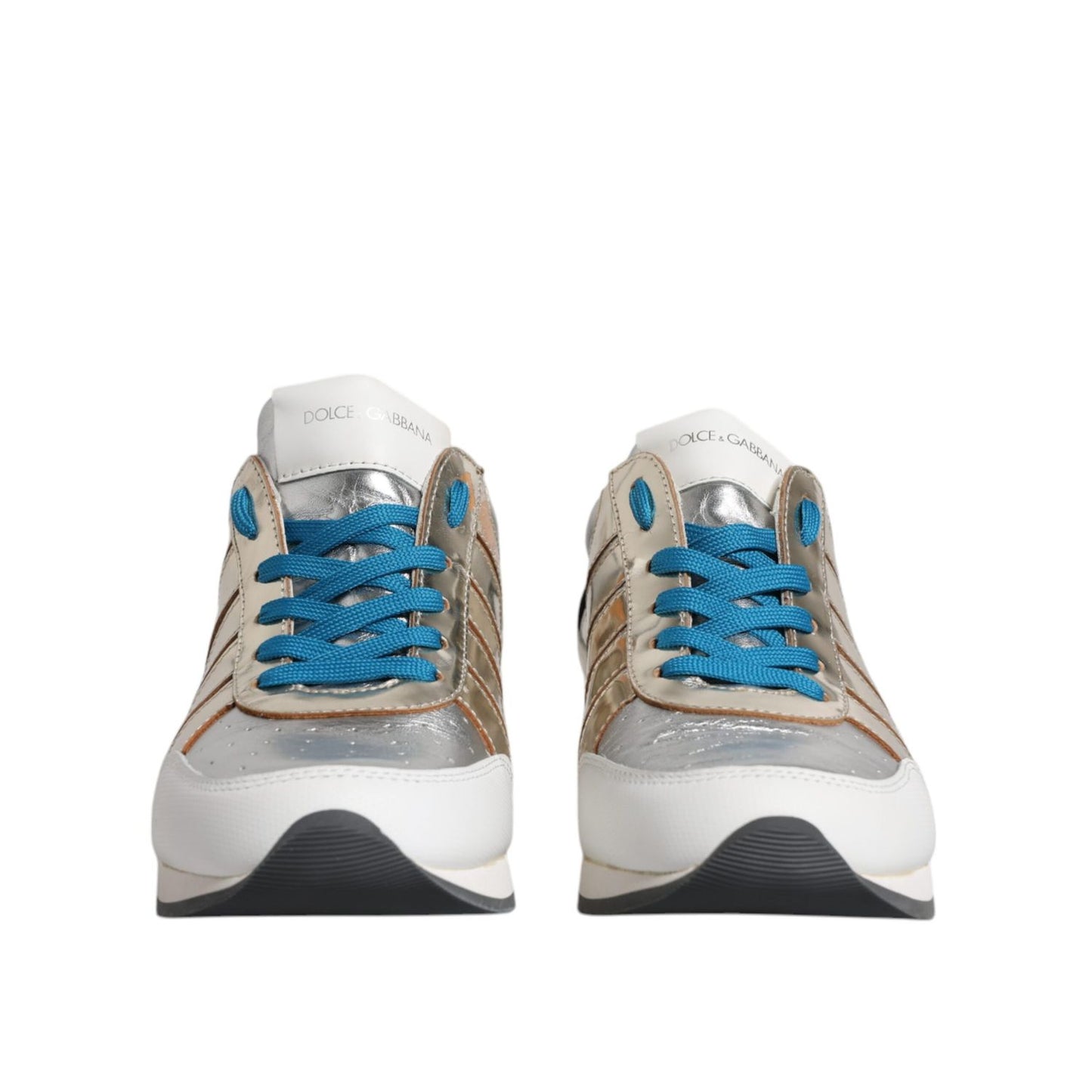 Dolce & Gabbana Multicolor Leather Low Top Sneakers Shoes