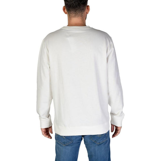 Hamaki-Ho White Cotton Sweater Hamaki-Ho Light Gray