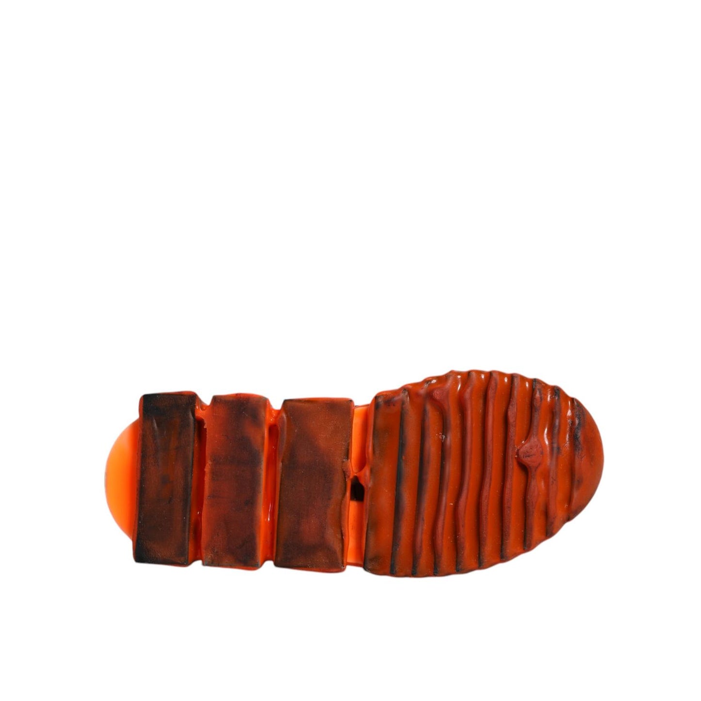 Dolce & Gabbana White Orange Slip On Sorrento Sneakers Shoes