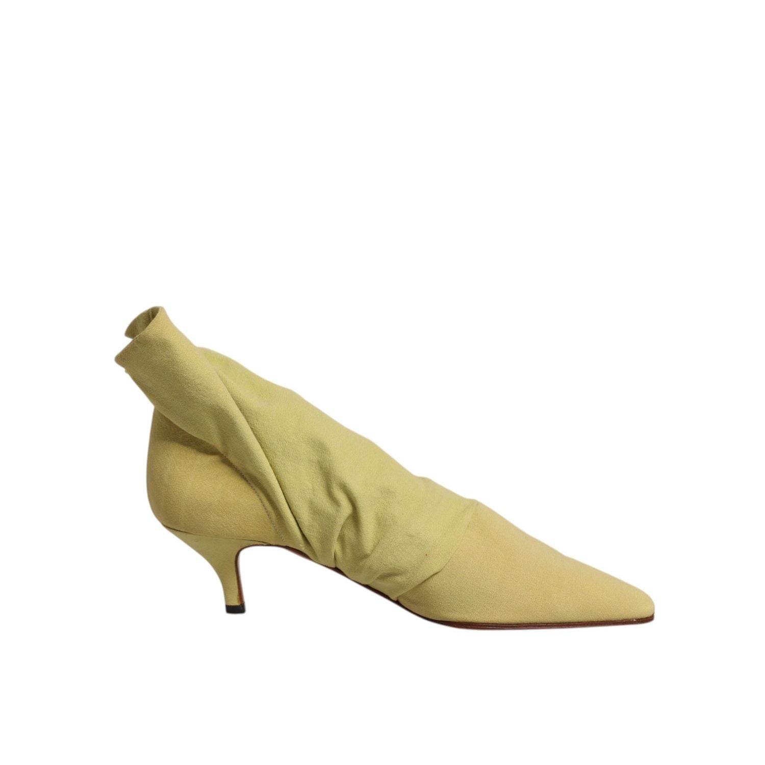 Dolce & Gabbana Green Sock Style Heels Ankle Boots Shoes