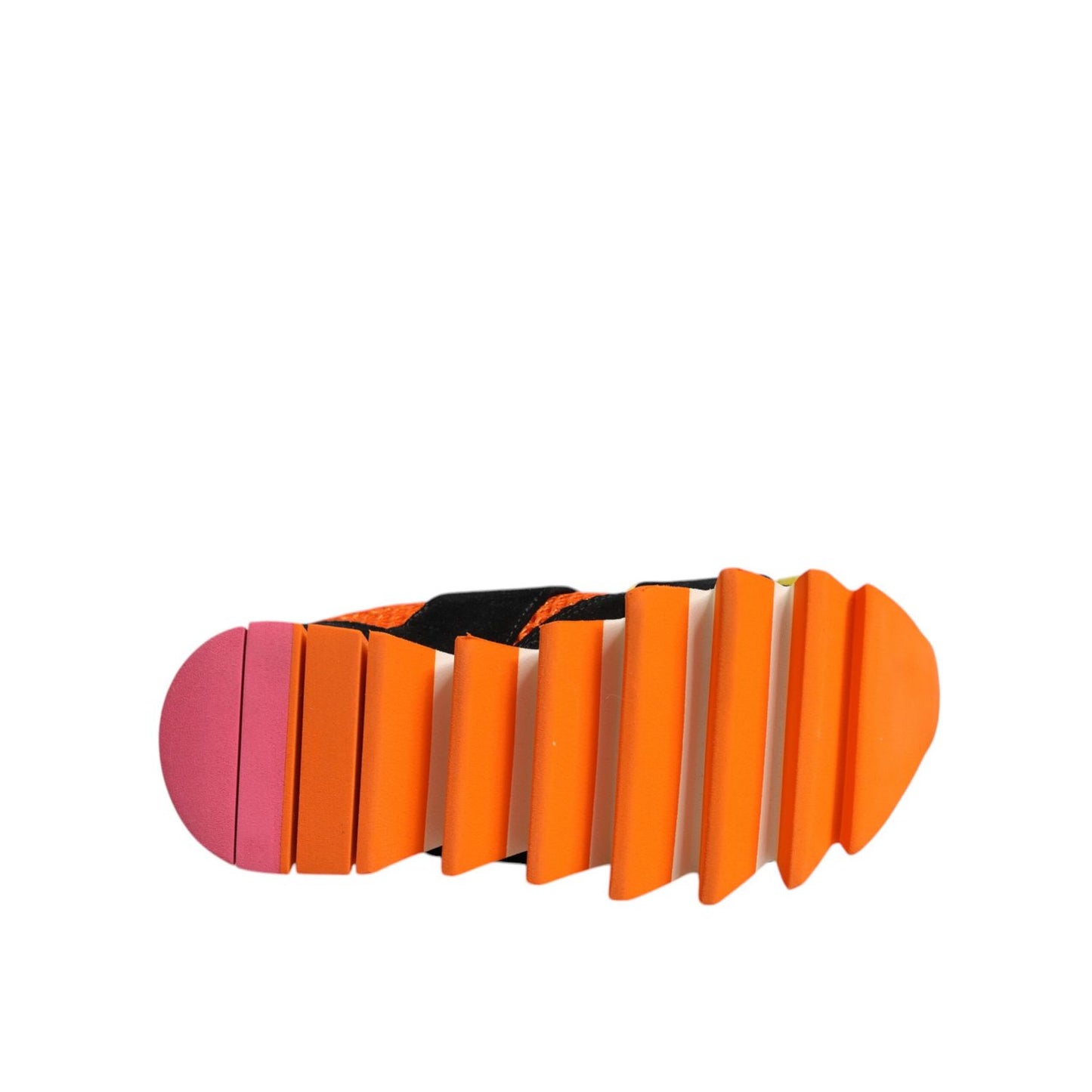 Dolce & Gabbana Multicolor Fur Embellished Sneakers Shoes