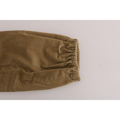Ermanno Scervino Beige Cotton Corduroys Pants Jeans & Pants