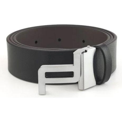 PORSCHE PELLETTERIA MOD. 5057-001 Belt PORSCHE DESIGN LEATHER Dark Slate Gray