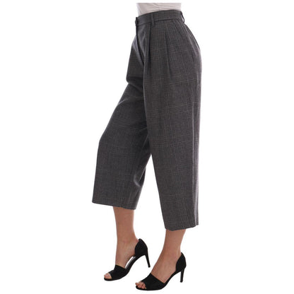 Dolce & Gabbana Gray Wool Capri Pants