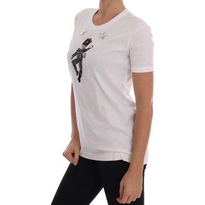 Dolce & Gabbana White Cotton Fairy Tale T-Shirt