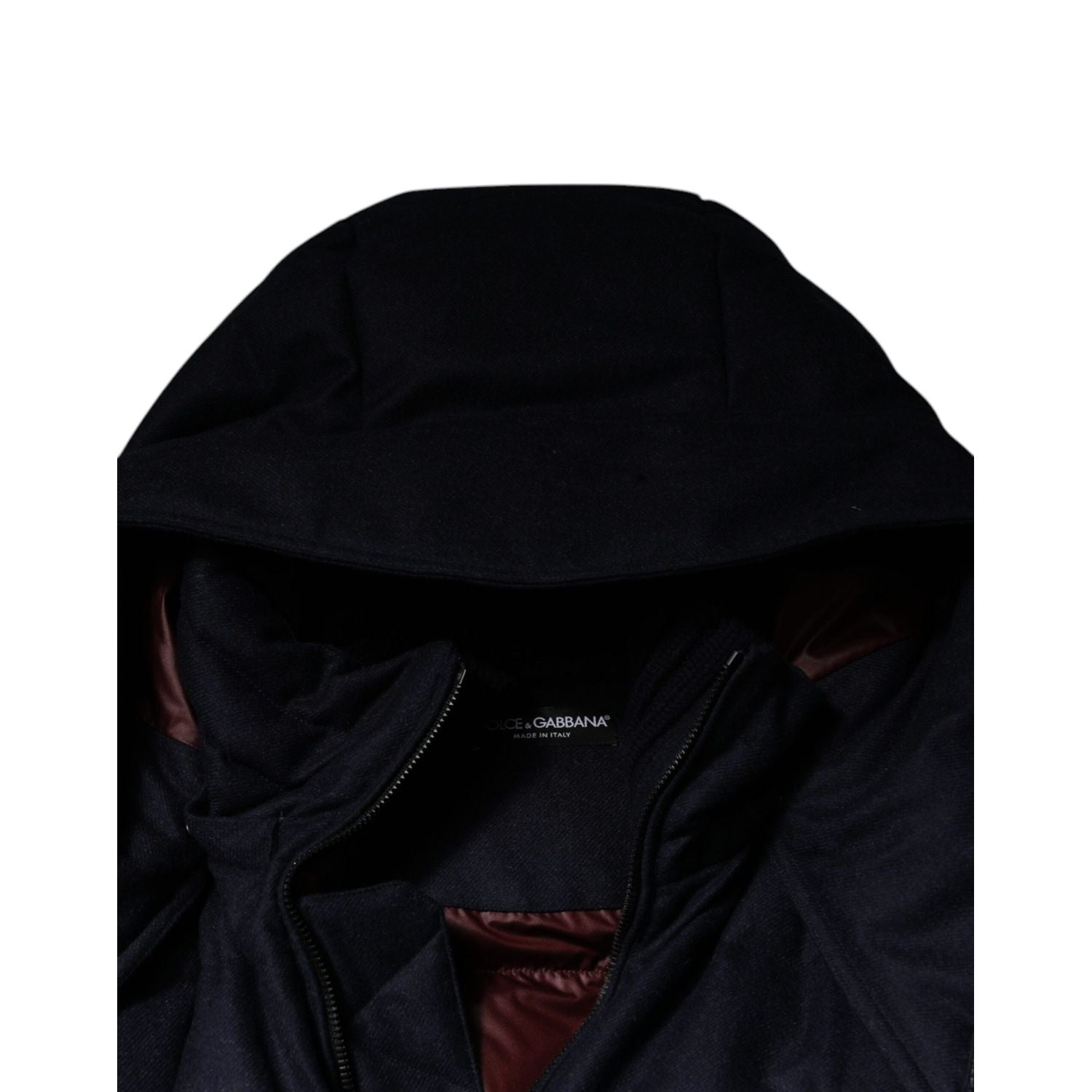 Dolce & Gabbana Black Nylon Hooded Puffer Men Coat Jacket