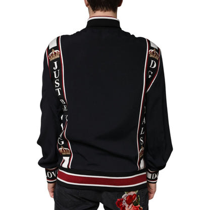 Dolce & Gabbana Black DG King Full Zip Sweatshirt Sweater