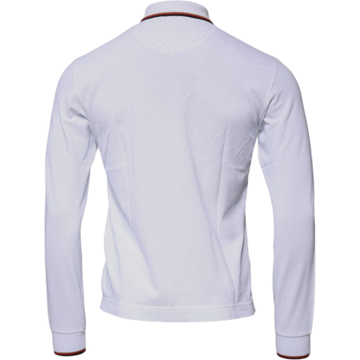 Dolce & Gabbana White Crown Men Full Zip Sweatshirt Sweater