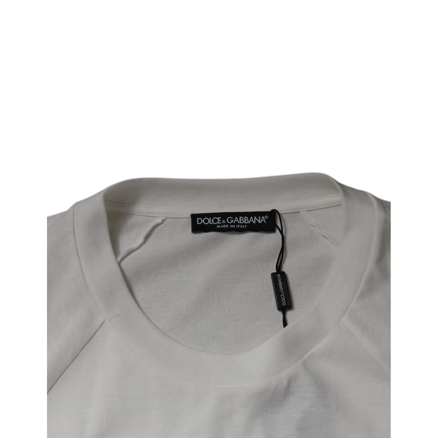 Dolce & Gabbana White DG Sport Crew Neck Short Sleeve T-shirt