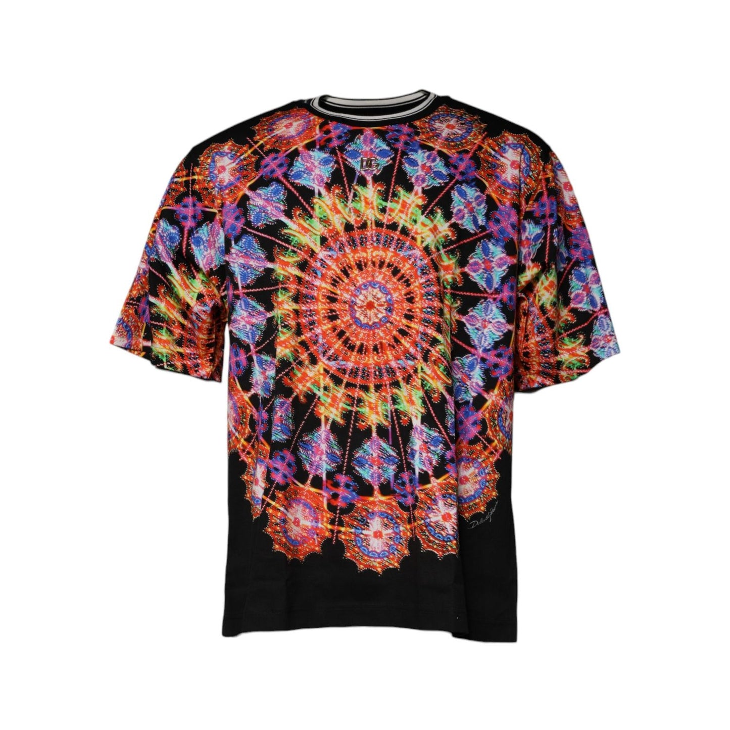 Dolce & Gabbana Multicolor Kaleidoscope Men Short Sleeves T-shirt