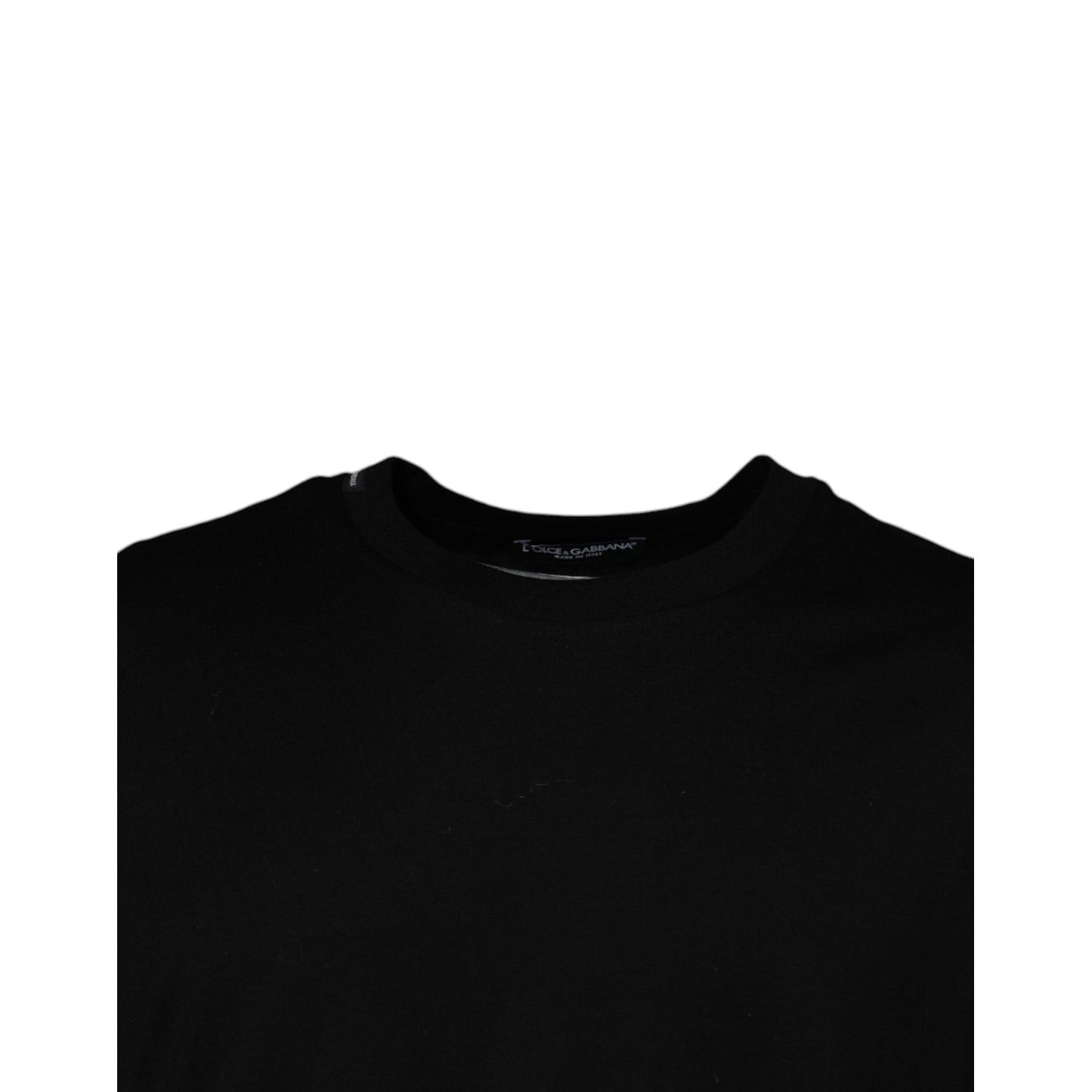 Dolce & Gabbana Black Crew Neck Short Sleeve T-shirt