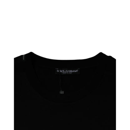 Dolce & Gabbana Black Crew Neck Short Sleeve T-shirt
