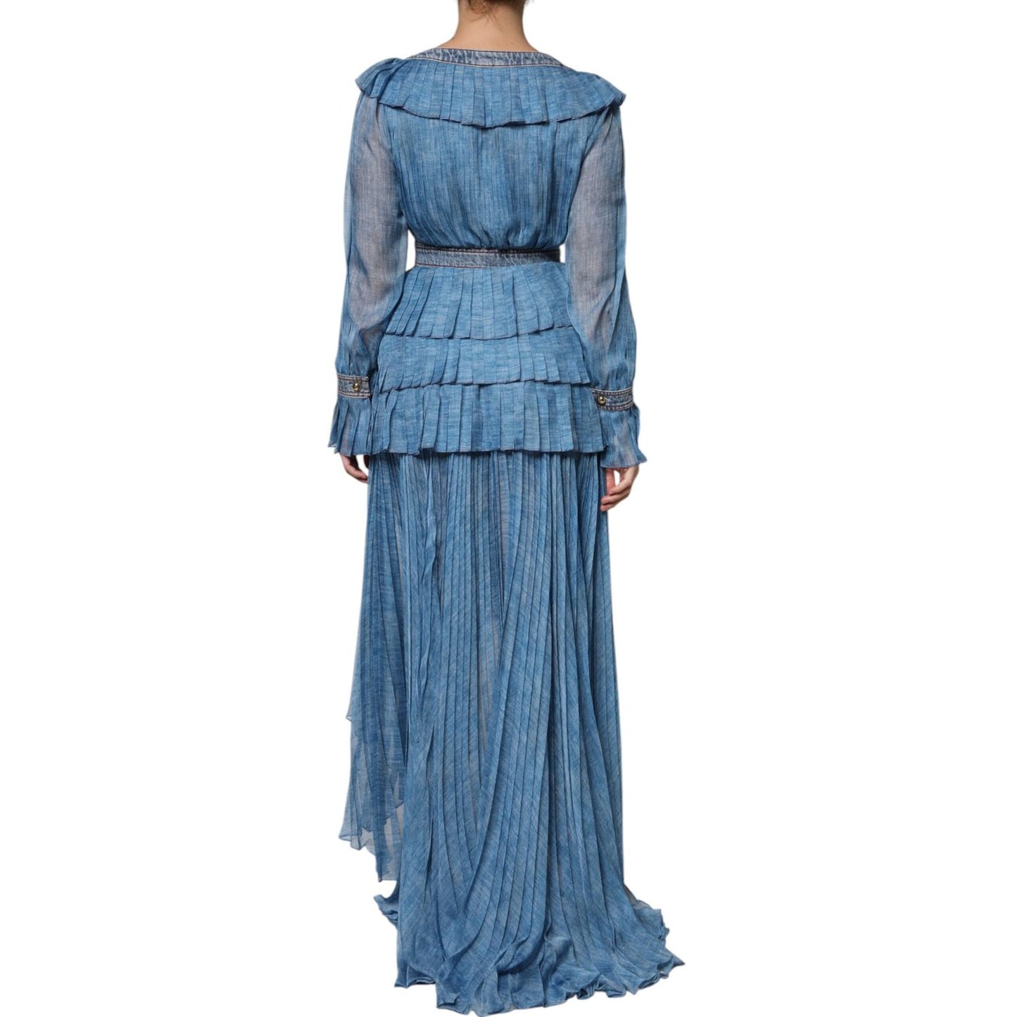 Philosophy Blue Layered Long Sleeve Dress