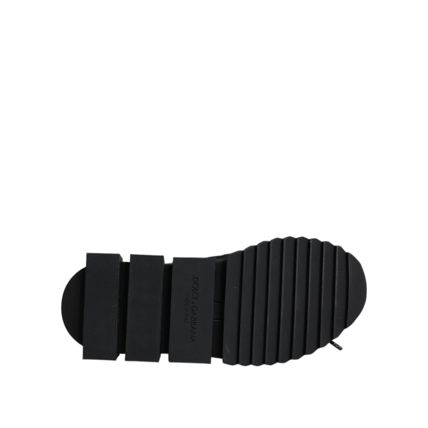 Dolce & Gabbana Black Sorrento Socks Logo Sneakers Shoes