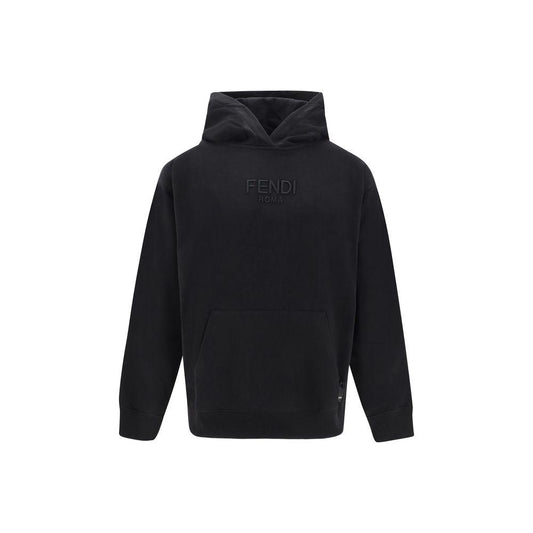 Fendi Logoed Hoodie Fendi Black