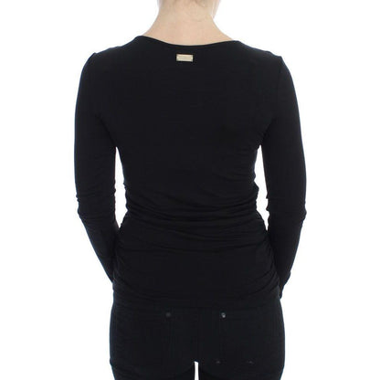 Versace Jeans Black Stretch Longsleeve Sweater Sweater