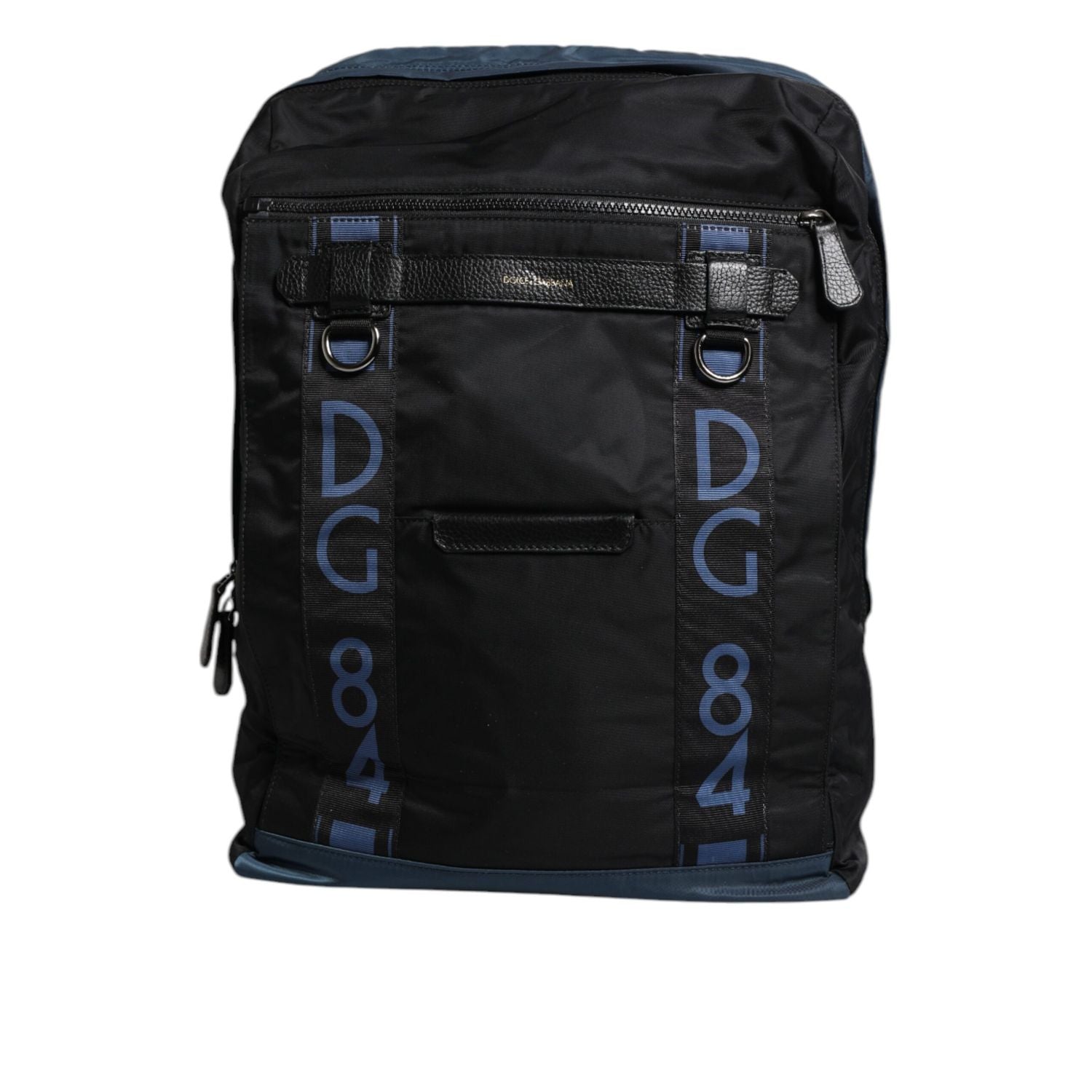 Dolce & Gabbana Black Nylon DG Logo School Backpack Bag