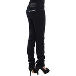 Cavalli Black Cotton Stretch Slim Skinny Fit Jeans SIG18164-3