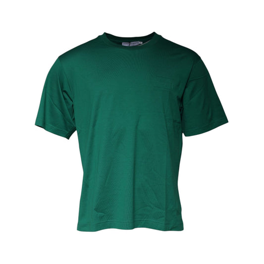 Dolce & Gabbana Green Logo Crew Neck Short Sleeves T-shirt