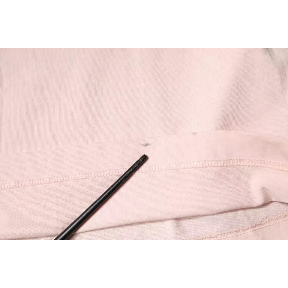 Dolce & Gabbana Beige Logo Crew Neck Short Sleeves T-shirt