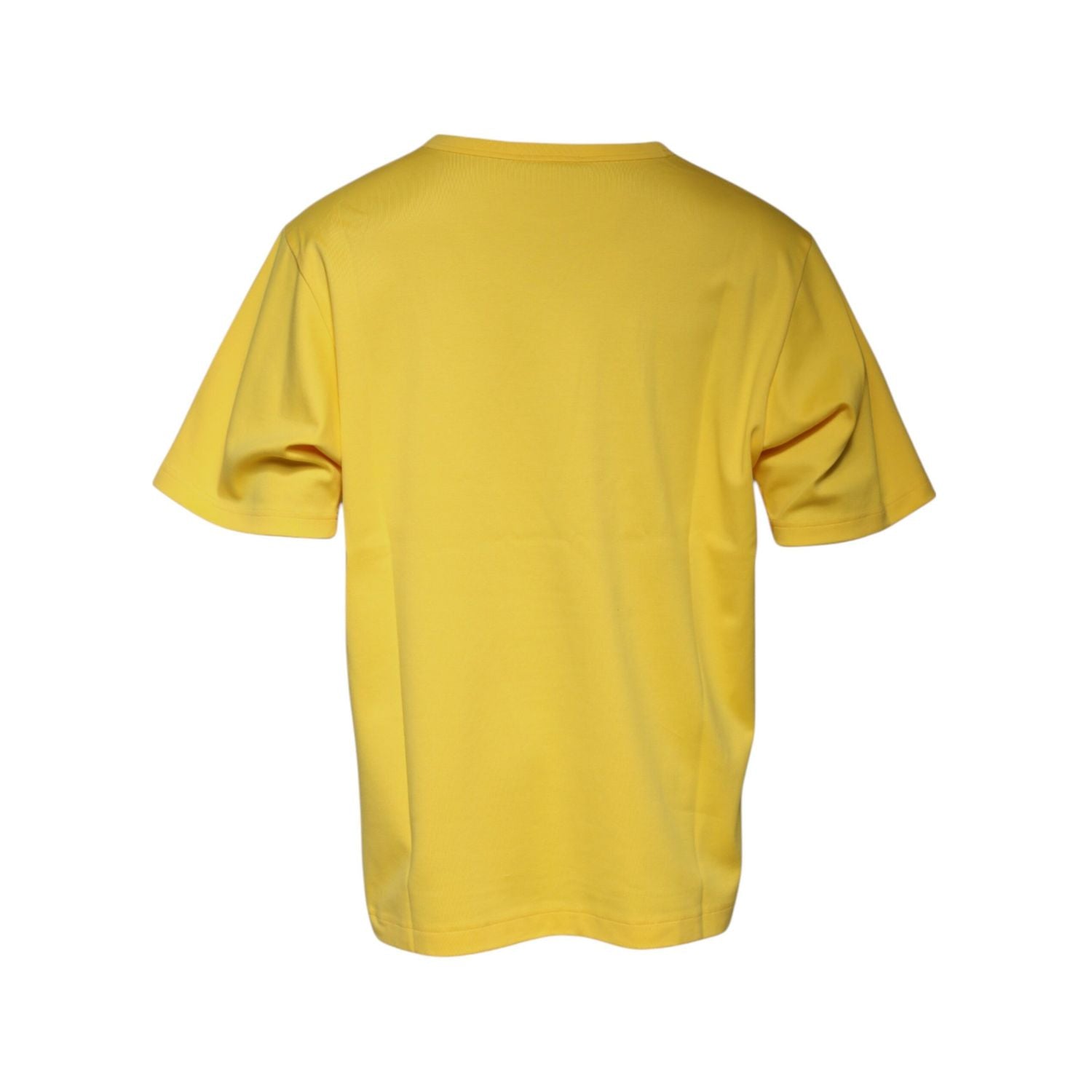 Dolce & Gabbana Yellow Crew Neck Short Sleeves T-shirt
