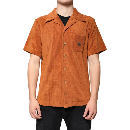 Dolce & Gabbana Hazel Cotton Velvet Button Down Collared Shirt
