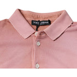 Dolce & Gabbana Pink Crown Collared Short Sleeve Polo T-shirt TSH87700-46