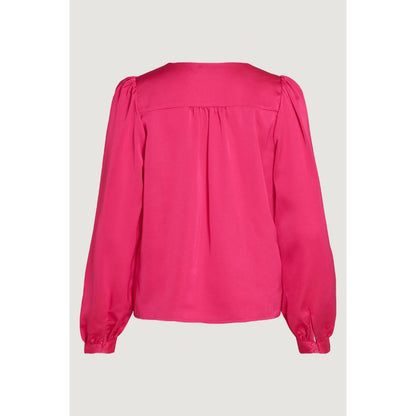 Vila Clothes Pink Polyester Blouse