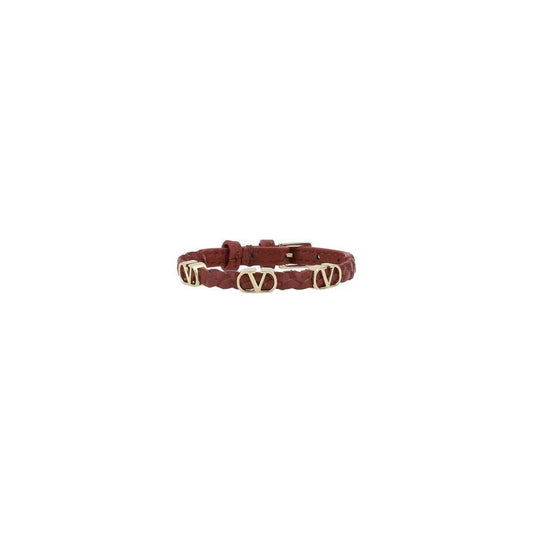 Valentino Garavani Leather Bracelet VA-6W2J0X71PRH0RO-ONE SIZE