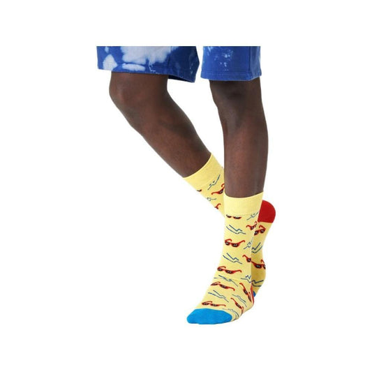 Happy Socks Yellow Cotton Sock HA-8994800135-36-40