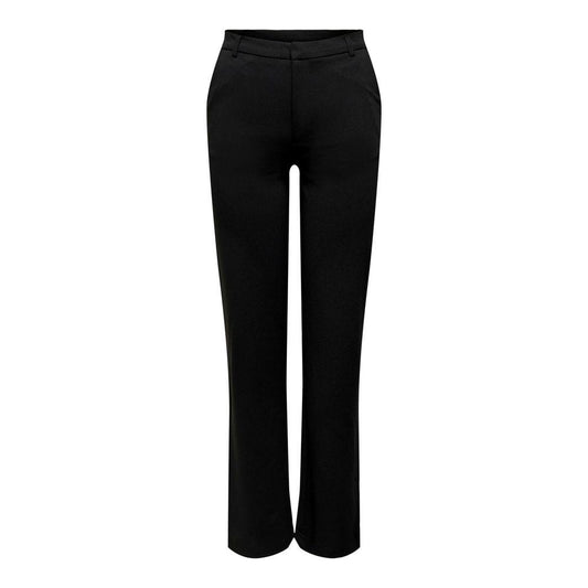 Jacqueline De Yong Black Elastane Jeans & Pant Jacqueline De Yong Black