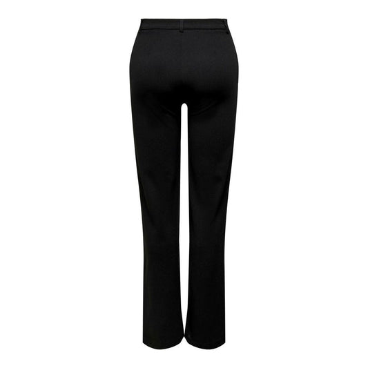 Jacqueline De Yong Black Elastane Jeans & Pant Jacqueline De Yong Black