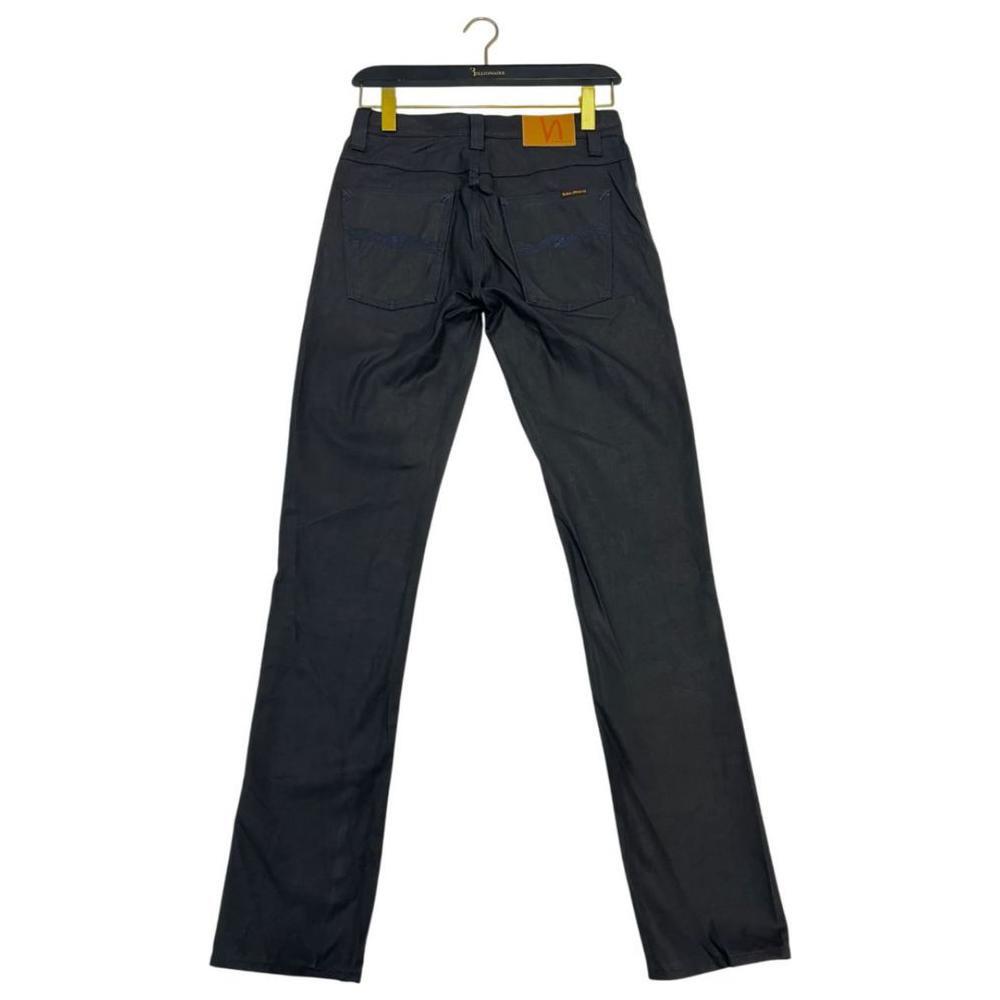 Nudie Jeans Black Cotton Jeans Denim
