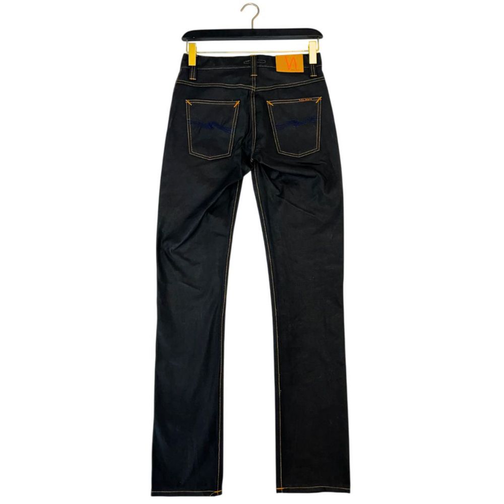 Nudie Jeans Black Cotton Jeans Denim