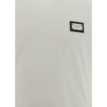 Dolce & Gabbana White Cotton T-Shirt