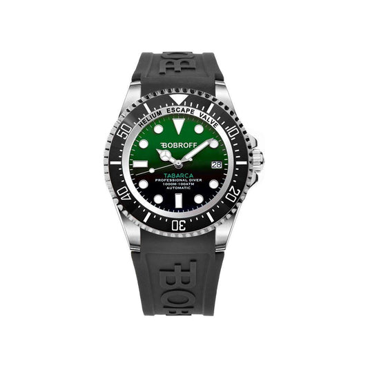 Bobroff Black Rubber Watch Bobroff Dark Slate Gray