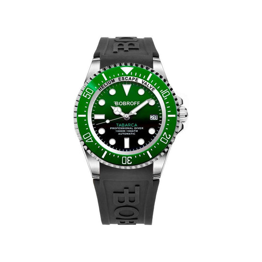 Bobroff Black Rubber Watch Bobroff Dark Slate Gray