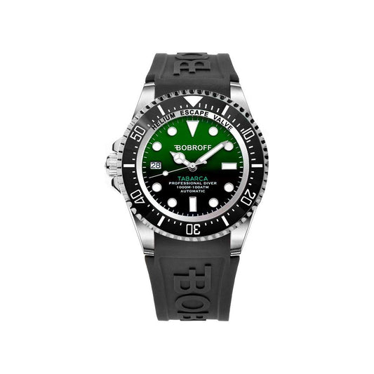 Bobroff Black Rubber Watch Bobroff Dark Slate Gray