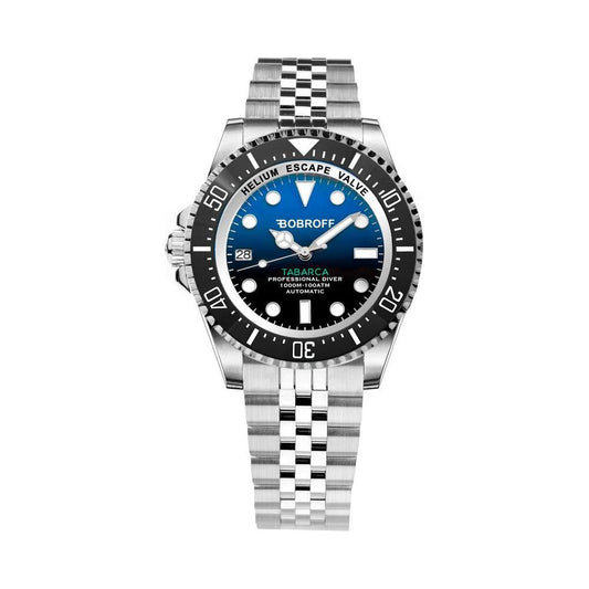 Bobroff Silver Stainless Steel Watch